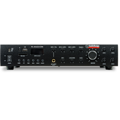 Audiodesign PRO - PA 4A150HDMI-PH | Amplificatore PA 4 Zone 150W 100V con HDMI/BT