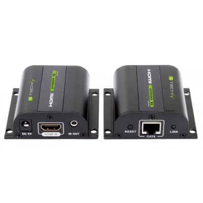 TECHLY - IDATA EXT-E70I - Extender HDMI Full HD 3D IR su cavo Cat.5E/6/6A/7 60m Autoregolato