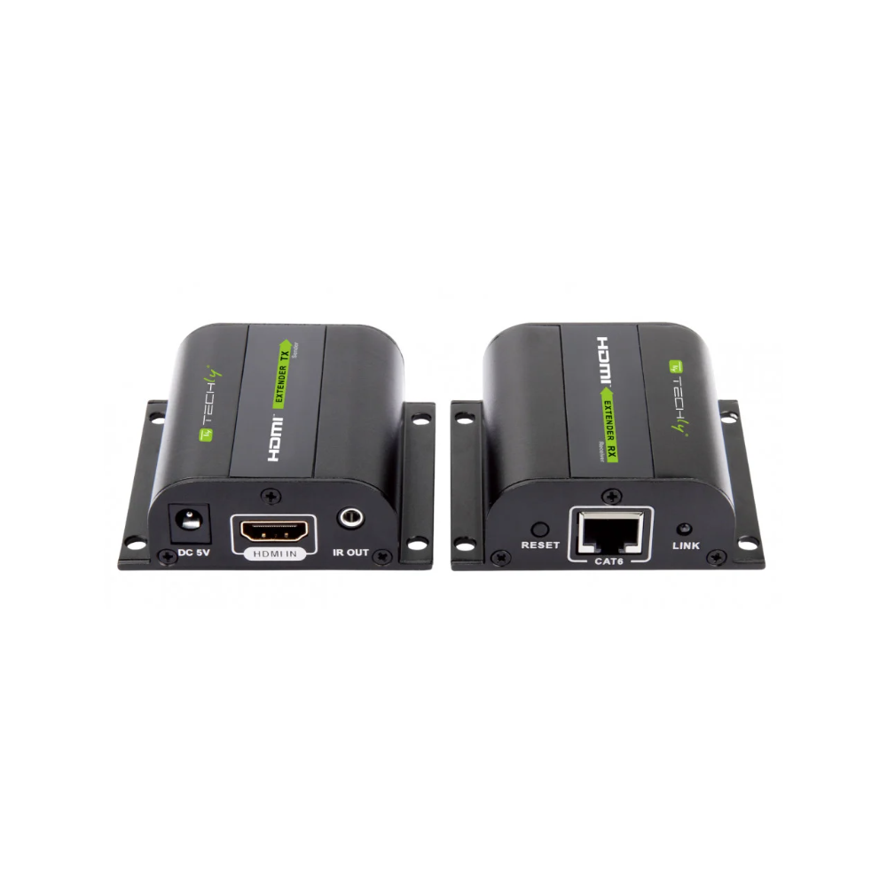 TECHLY - IDATA EXT-E70I - Extender HDMI Full HD 3D IR su cavo Cat.5E/6/6A/7 60m Autoregolato