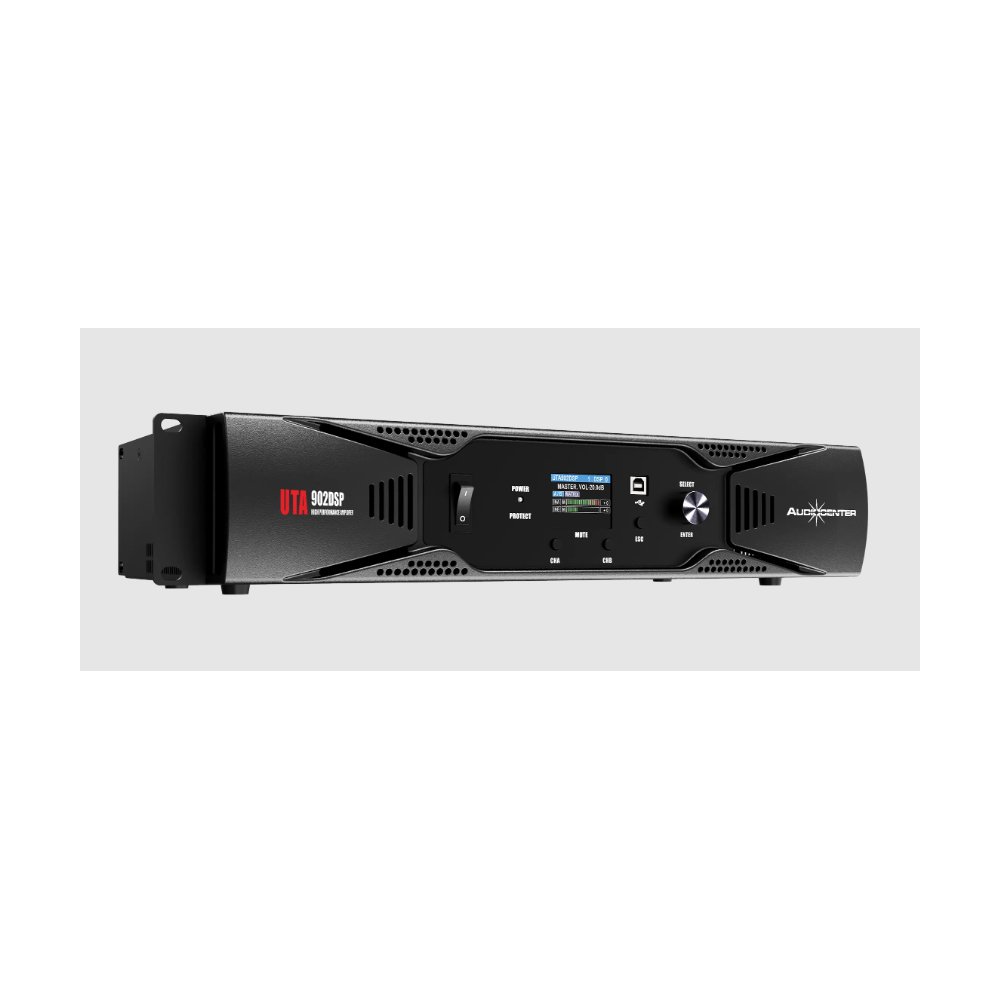 UTA902DSP | Amplificatore Digitale 2 Canali con DSP e Controllo di Rete
