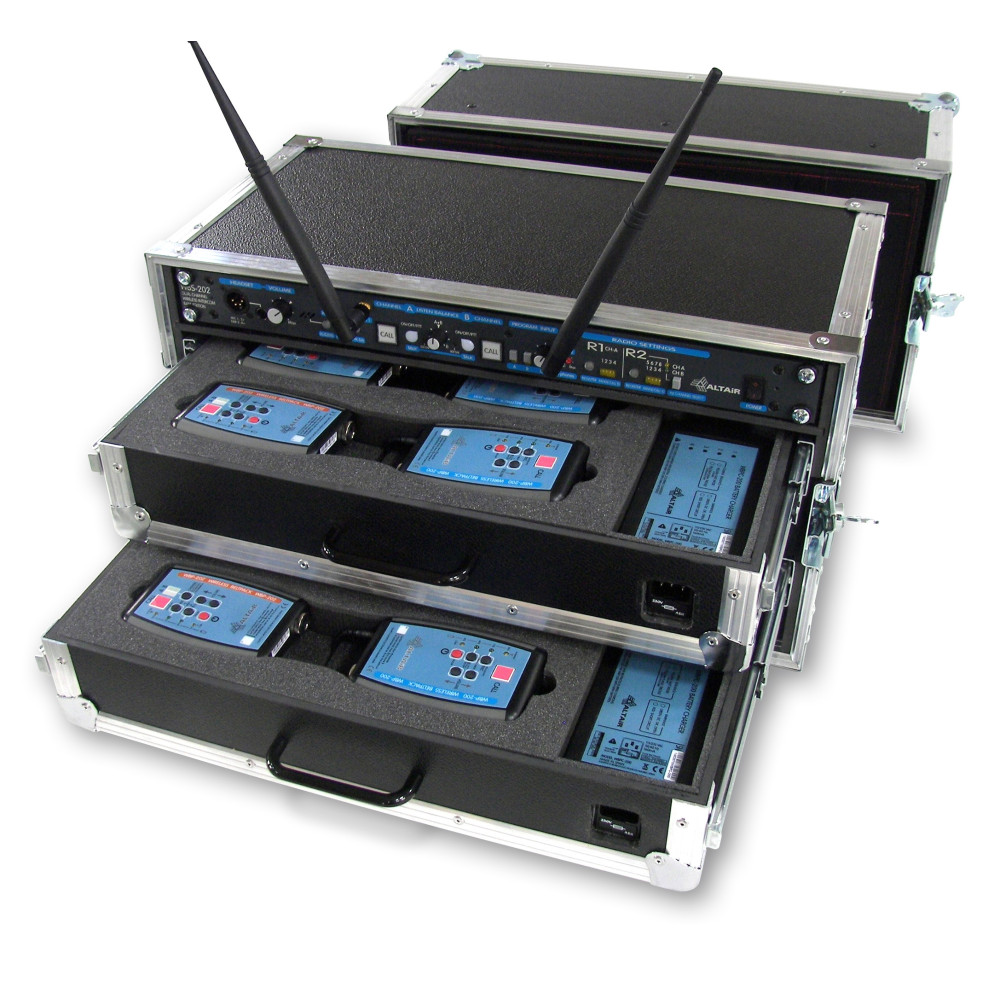 ALTAIR - 6+2+1 Compact Series - Sistema completo intercom wireless per 9 utenti