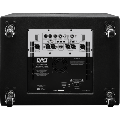 DAD - LIVEPACK1500D - Class D bi-amplified active audio system, 3-way 1000W+2x250W, 130dB SPL