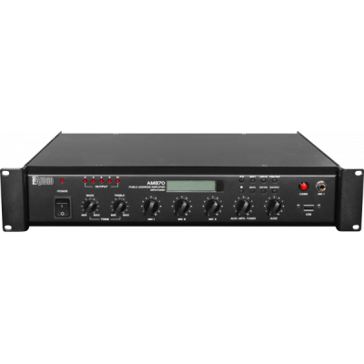 PROAUDIO - AM870 - Amplificatore mixer con FM, lettore MP3/USB ideale per sistemi PA