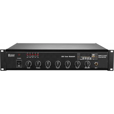 PROAUDIO - MPC1130T - Amplificatore mixer con sitonizzatore FM, BT, Lettore MP3/USB/SD ideale per PA