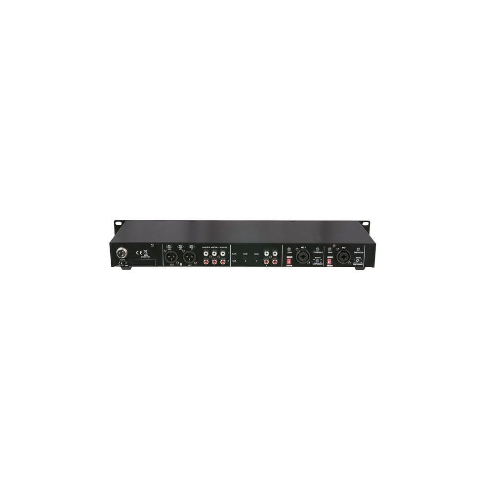 DAP - D2320 - Mixer audio da installazione rack 1U 6 canali 2 zone con USB COMPACT 6.2