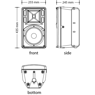 DAD - LIVE8A - Passive two-way loudspeaker 120W AES, 120dB SPL