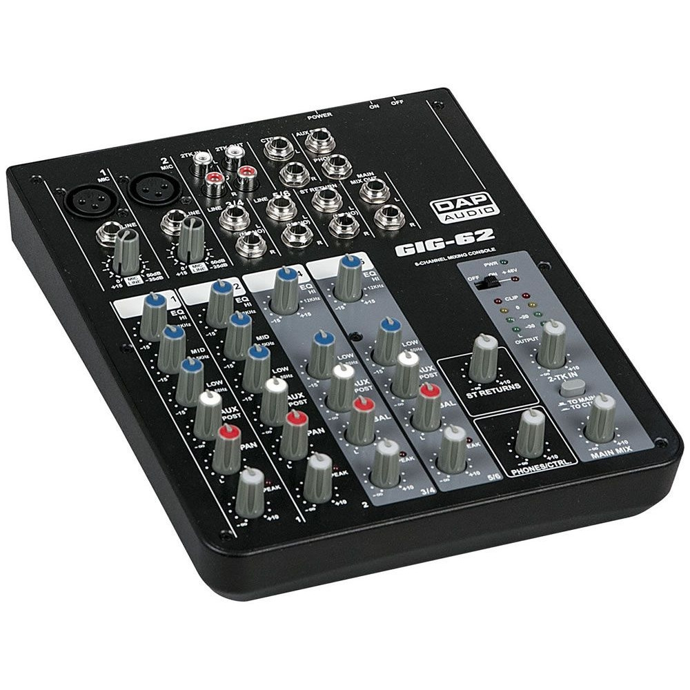 DAP - D2281 - Mixer audio professionale 6 canali GIG-62