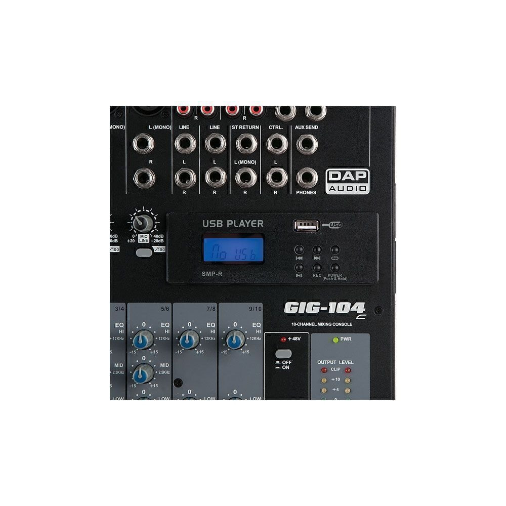 DAP - D2283 - Mixer audio passivo 10 canali GIG-104C