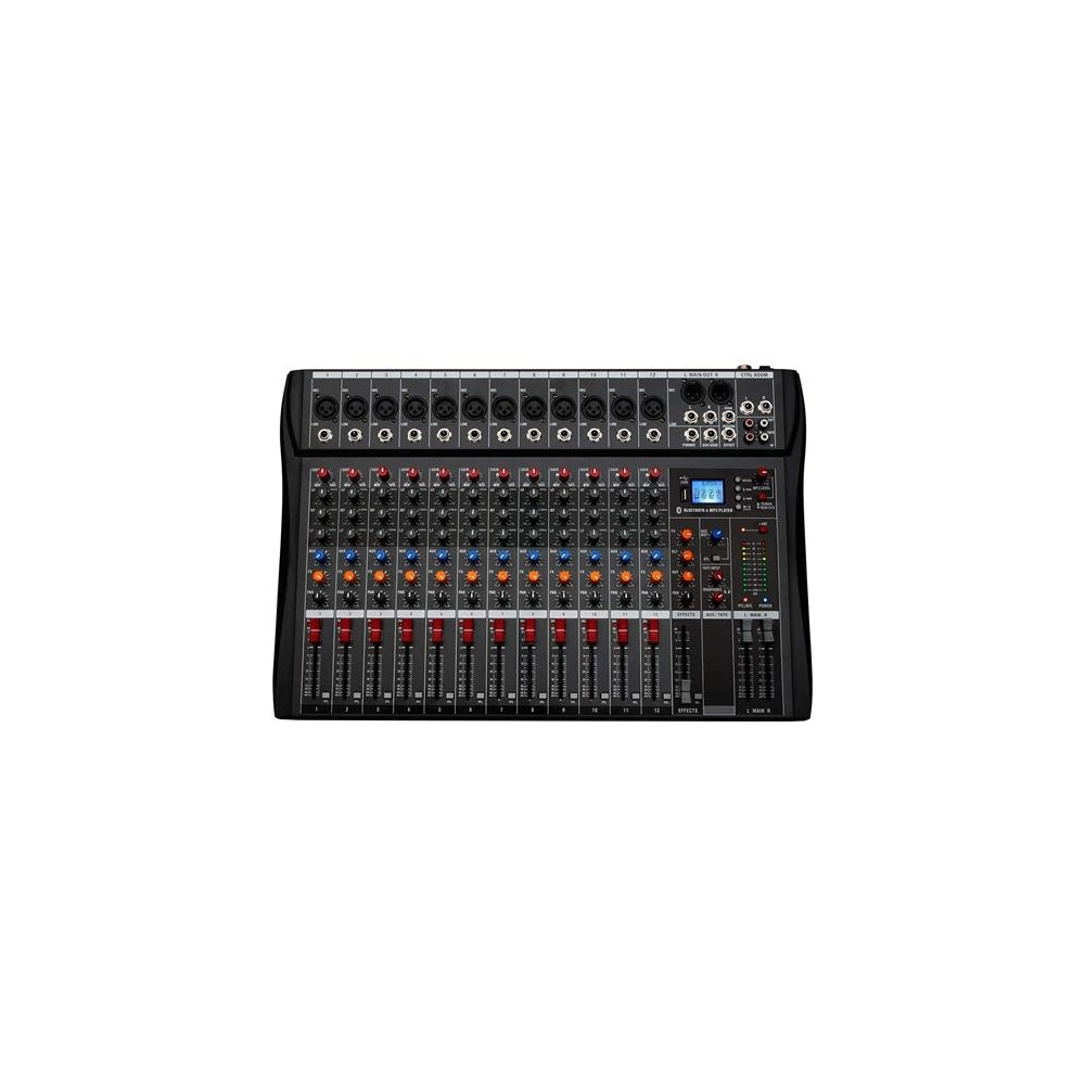 SINEXTESIS - CT-120S - Mixer 12 canali (reali) MP3 USB Bluetooth con Effetto Echo
