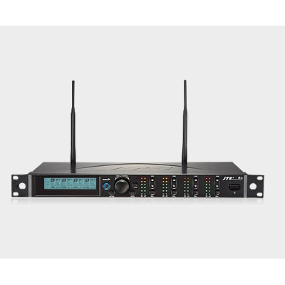 JTS - R-4+ R-4TB - 43574 - Sistema wireless UHF PLL composto da: un R-4, ricevitore 4 canali e 4 trasmettitori  bodypack R-4TB