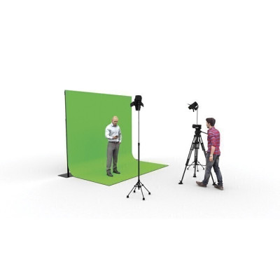 WENTEX - GREEN SCREEN KIT 2 - Chroma Key Sistema Pipe & Drape