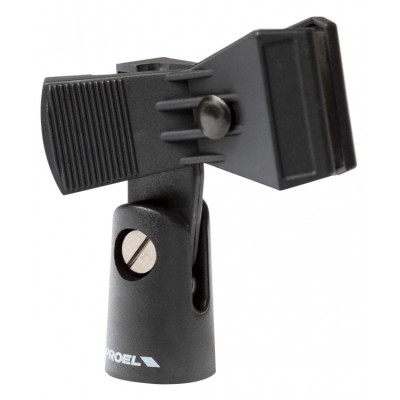 PROEL - APM15 - Supporto universale a pinza in ABS con vite bloccante per microfono