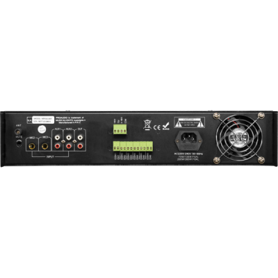 PROAUDIO - MPC6130T - Amplificatore mixer a 6 zone con sintonizzatore FM, Bluetooth e lettore MP3/USB/SD card integrato