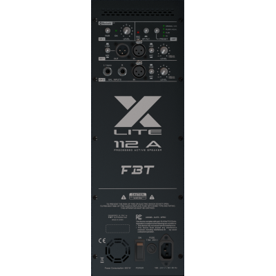 FBT - X-LITE 112A - Diffusore attivo a 2 vie 1500W – Woofer 12" – Bluetooth