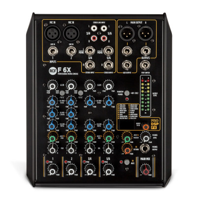 RCF - F 6X - Console Audio  a 6 Canali con Multi-FX