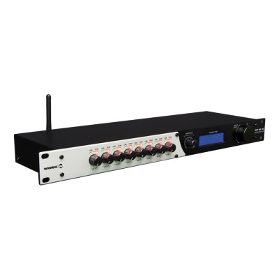 WORK - MD 82 AX MK II - Mixer digitale con 8 canali microfonici RS485 e APP tramite controllo bluetooth