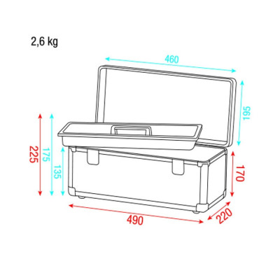 SHOWGEAR - D7040 - Valigetta per attrezzi da esposizione