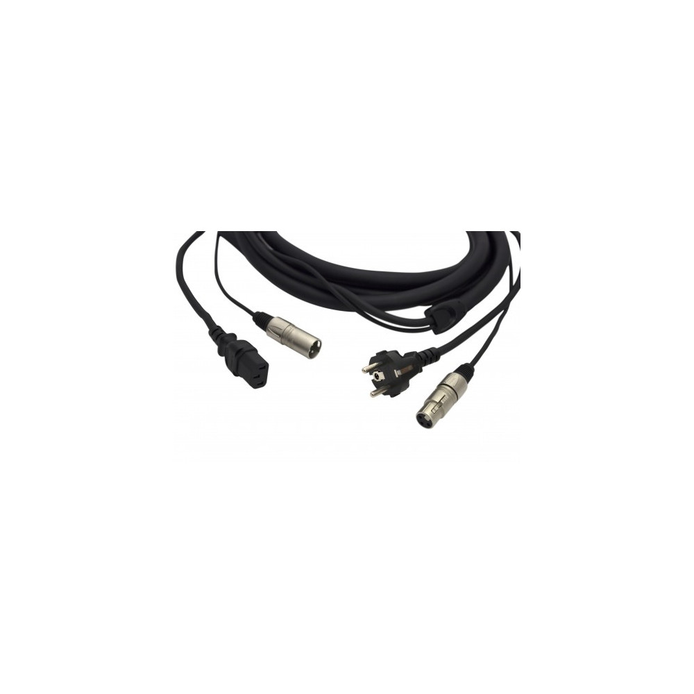 PROEL - PH080LU15 - Cavo professionale per diffusori acustici attivi e  dispositivi luci DMX da 15 m