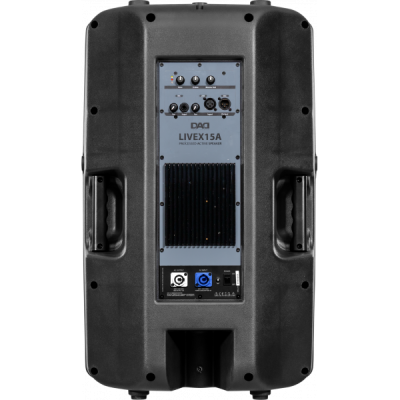 DAD - LIVEX15A - Active bi-amplified loudspeaker in class D + AB, 2-way 450 W + 50 W, 128db SPL