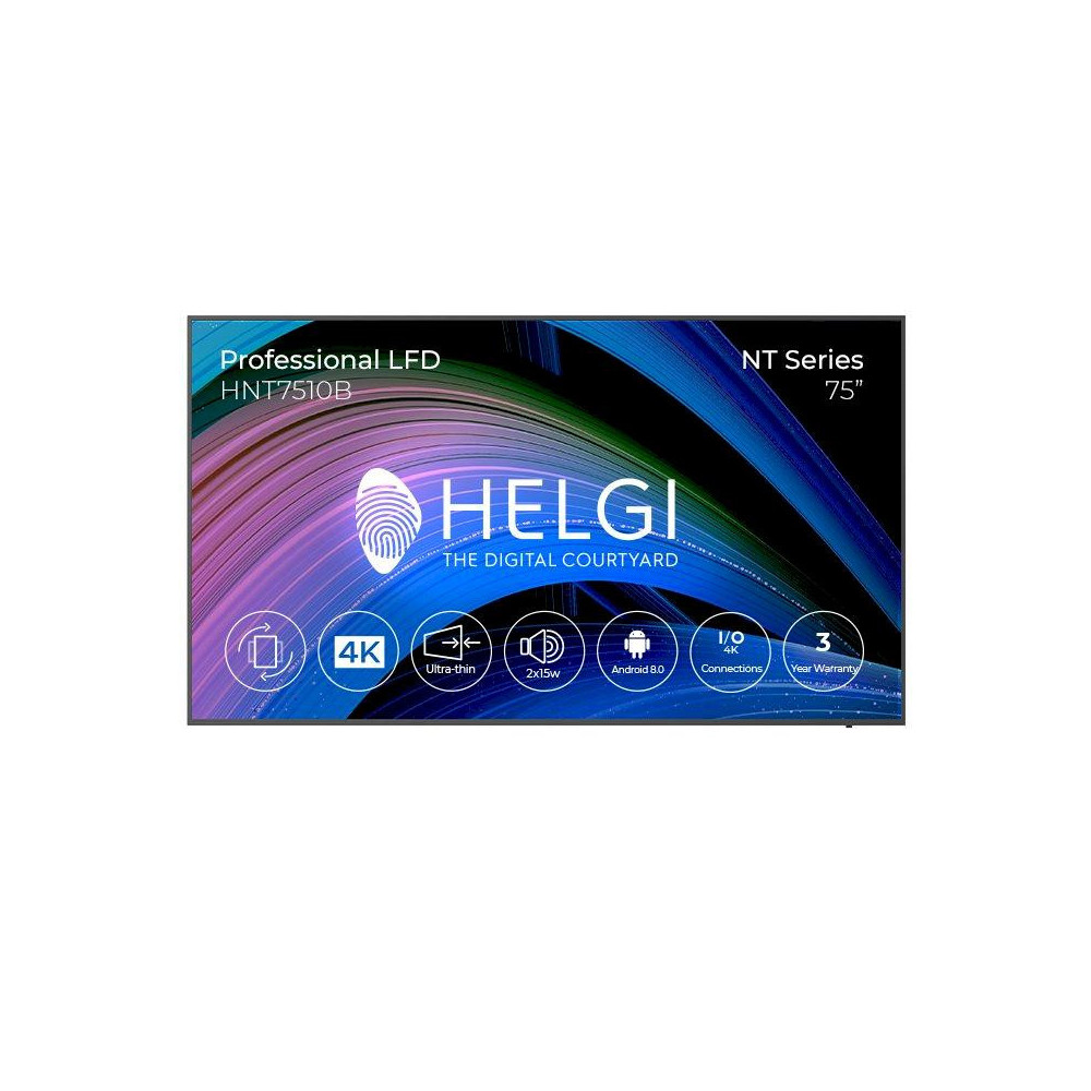 HELGI - HNT7510B - Monitor Professionale LFD Serie NT - 75”
