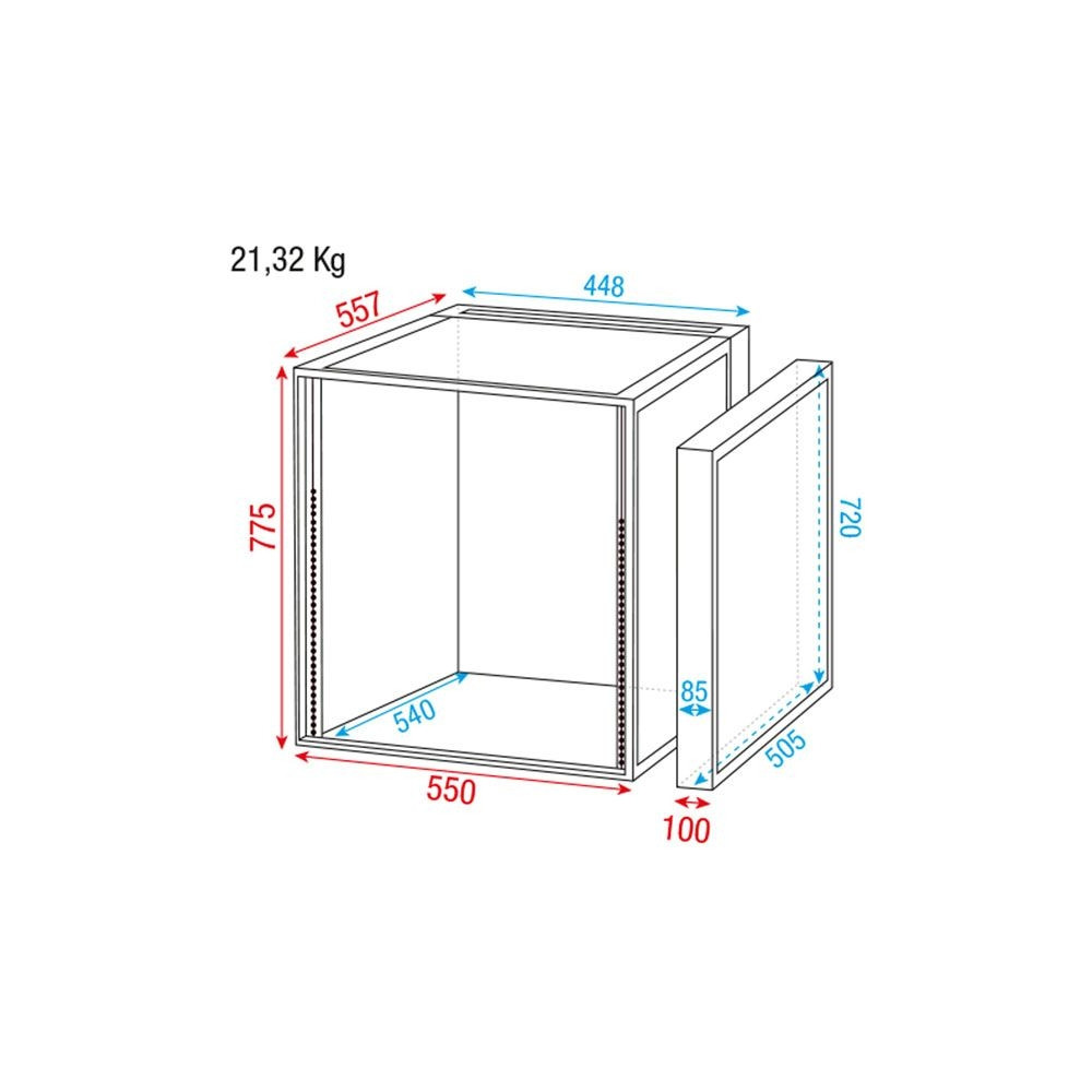 SHOWGEAR - D7366B - COMBI CASE FLIGHT CASE A 3 COPERCHI A 12 UNITA\