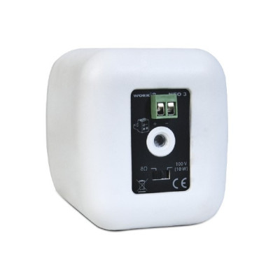 WORK - NEO 3 - Coppia di Altoparlante passivo 20 W @ 8 Ohm, 10 W @ L100V Bianco o nero