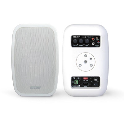 WORK - NEO 5A BT - Coppia di altoparlanti (attivo + passivo) 2 x 25 W Bluetooth Bianco o Nero