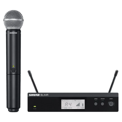 SHURE - BLX24RE/SM58K14 - Rack-mountable SM wireless microphone system with SM58 wireless microphone for voice