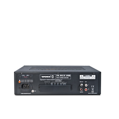 WORK - PA 90/2 USB - Amplificatore con lettore MP3