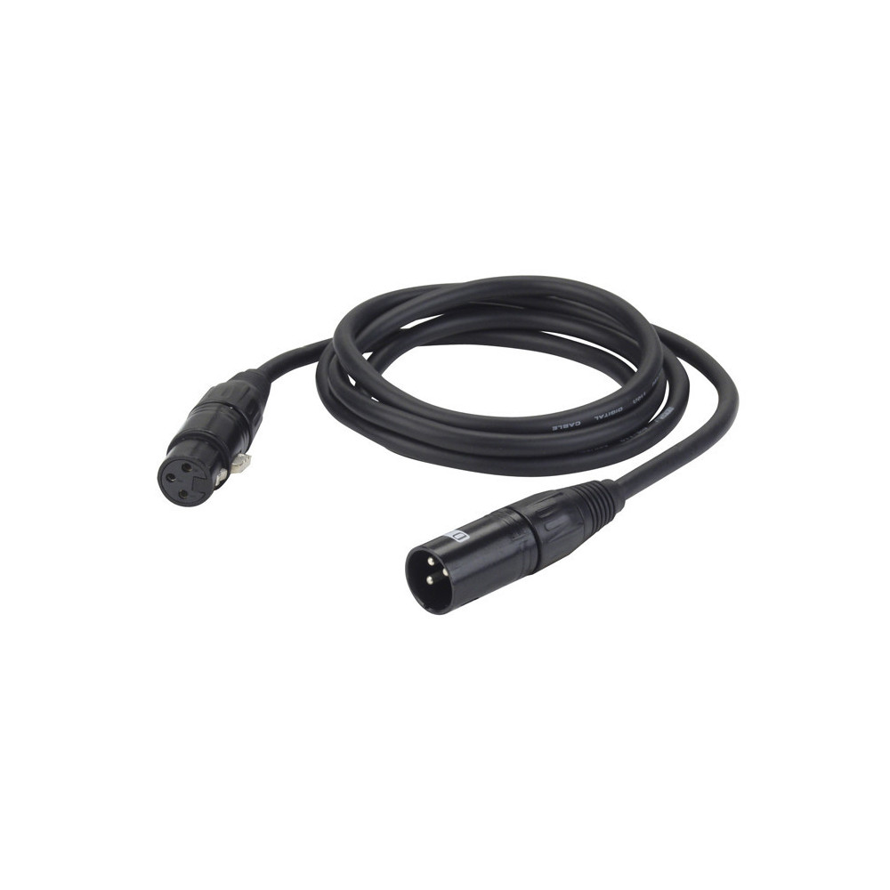 DAP - FL0975 - DMX/AES-EBU XLR/M 3P to XLR/F 3P Cable , 75 cm