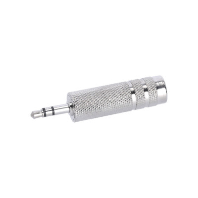 ADAM HALL - 4 STAR A JF3 MM3 METAL  - Adam Hall Adapter 6.3 mm jack stereo female to 3.5 mm jack stereo male