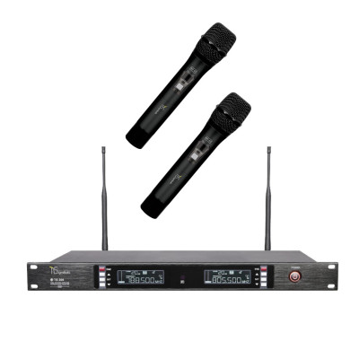 TSYMBOLS - TS300-HT21- UHF Dual CH. Diversity receiver with n.2 HT-21 handheld microphone