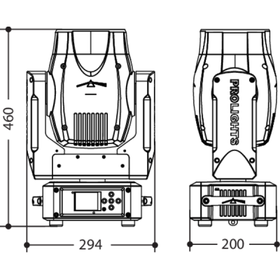 PROLIGHTS - TRIBE - ONYXBK - Testa mobile Beam 100W LED bi