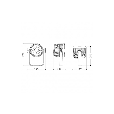 PROLIGHTS - LUMIPAR7IP20D - Faro Par LED 7x9W RGBW / FC IP65