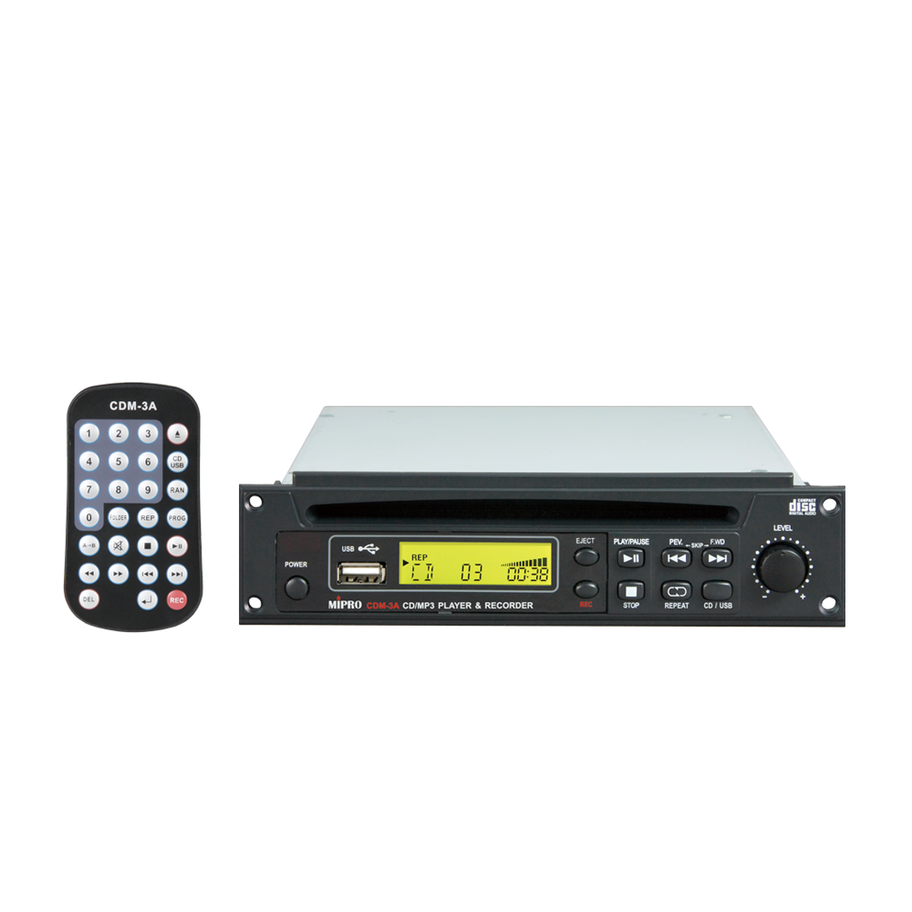 MIPRO - CDM-3A - CD/MP3 reader module Recorder on USB port