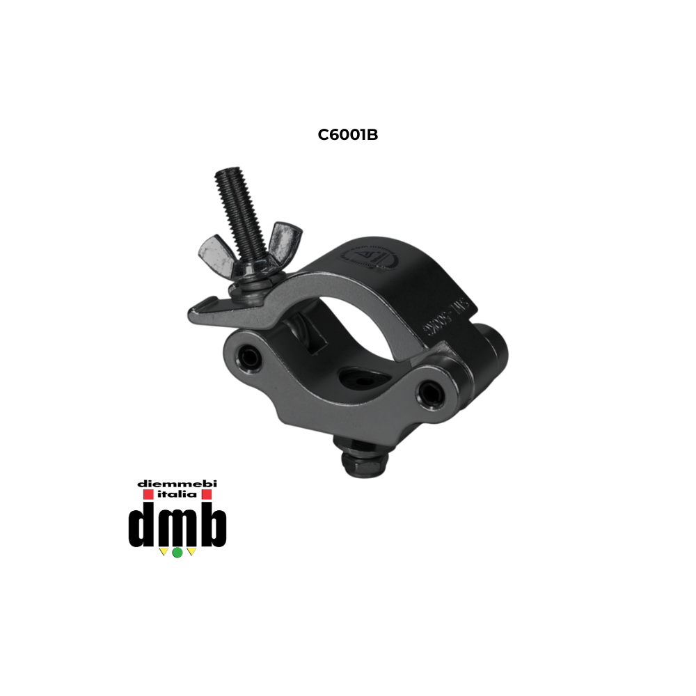 PROTRUSS - C6001 B - Clamp in alluminio per Truss colore nero