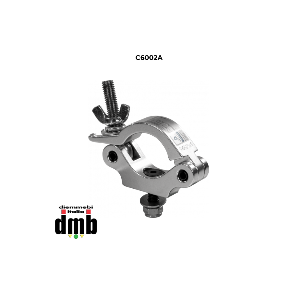 PROTRUSS - C6002A - Clamp in alluminio per Truss, design Slim