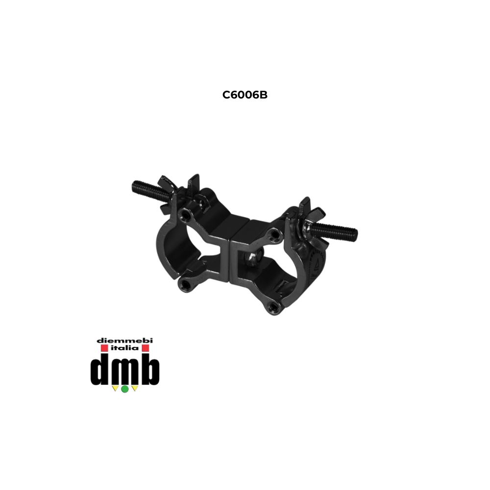 PROTRUSS - C6006A - Doppio-clamp in alluminio per truss
