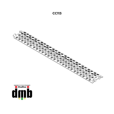 PROTRUSS - CC113/10 - Confezione da 10 pezzi di Canaline pedane passacavo a singola corsia
