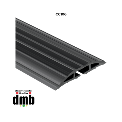 PROTRUSS - CC106/10 - Confezione da 10 pezzi: Canaline pedane passacavo a singola corsia