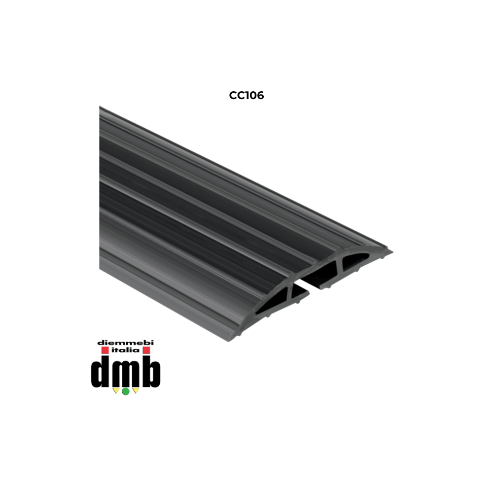 PROTRUSS - CC106/10 - Confezione da 10 pezzi: Canaline pedane passacavo a singola corsia