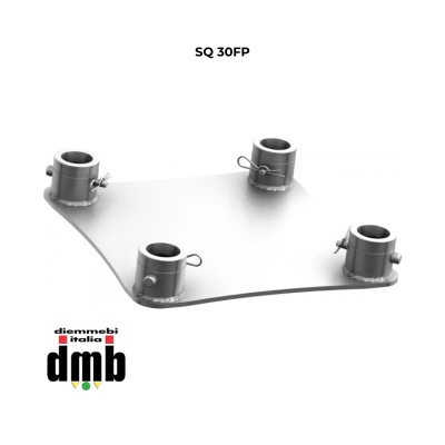 PROTRUSS - SQ30FP - Base da terra per tralicci in alluminio a sezione quadrata serie HQ/SQ