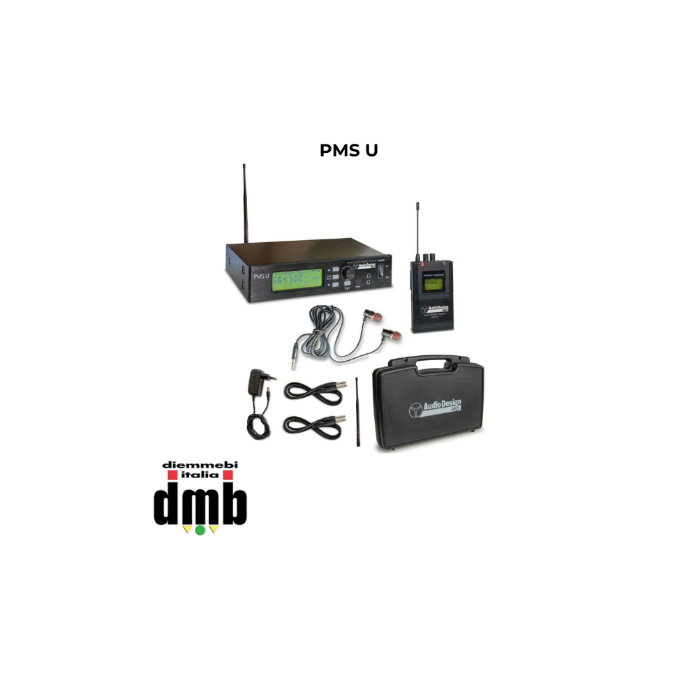 PMS U - AUDIO DESIGN PRO - Sistema In Ear Monitor stereo wireless UHF